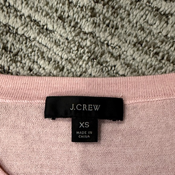 J. Crew Pink Crew Neck Merino Wool Sweater - Picture 2 of 7